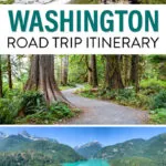 On this Washington state road trip itinerary, visit Olympic National Park, Mount Rainier National Park, and much more.