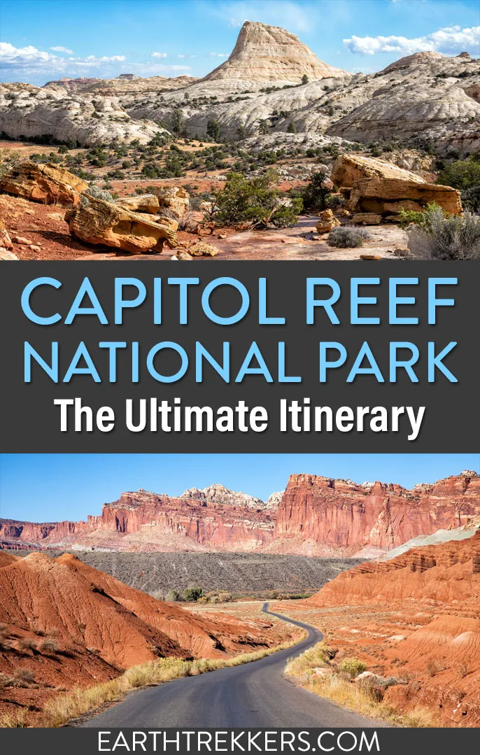 Capitol Reef National Park itinerary. The best things to do, how to visit Cathedral Valley, and the best hikes in the park.