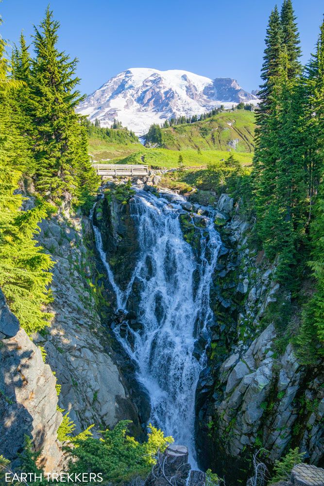 Waterfalls in Mount Rainier