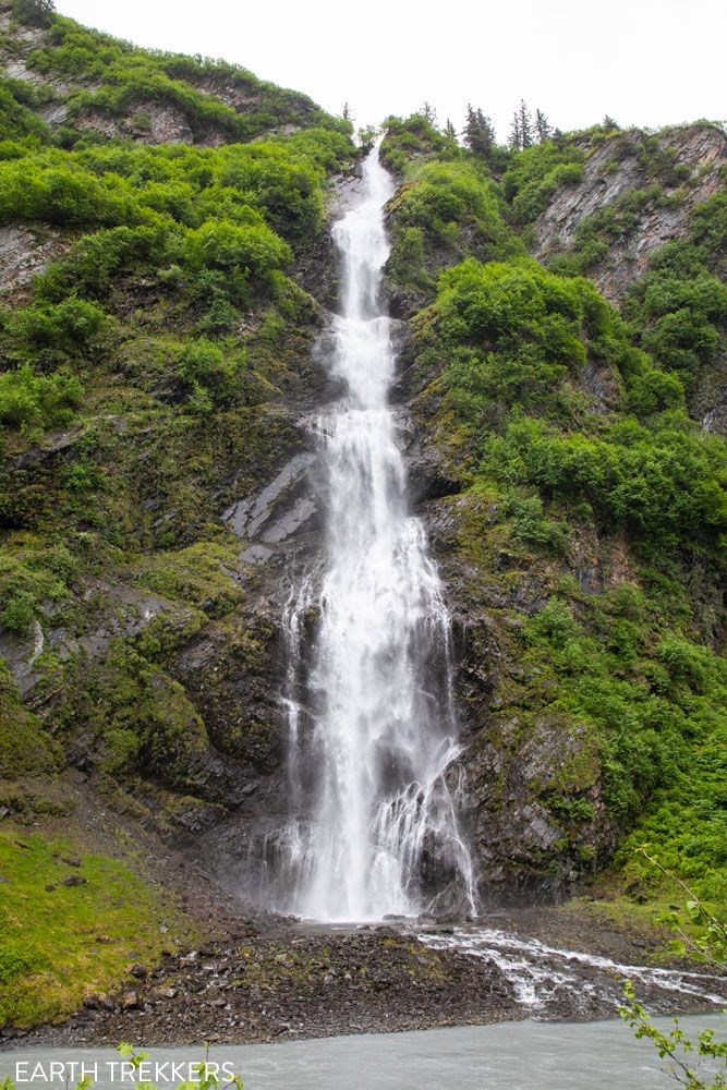 Bridal Veil Waterfall Valdez Anchorage to Valdez