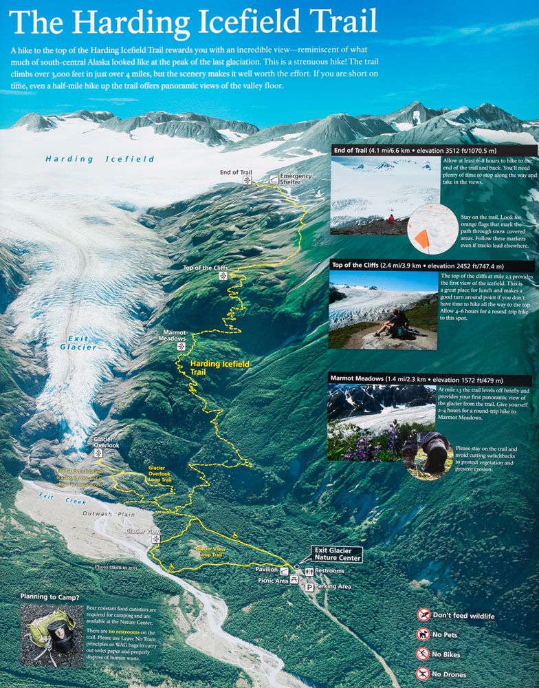 Harding Icefield Sign