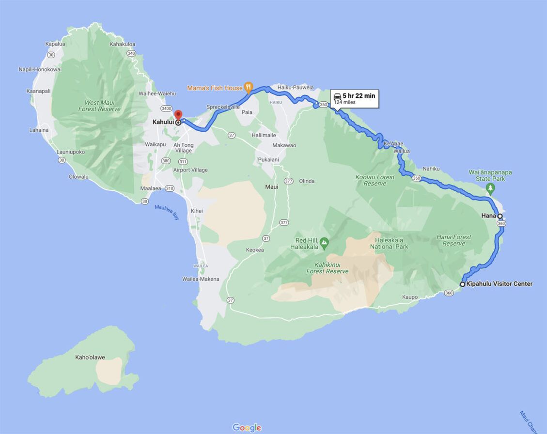 Road To Hana Best Things To Do Map Photos Is It Worth It Earth   Road To Hana Map 1129x896 .optimal 