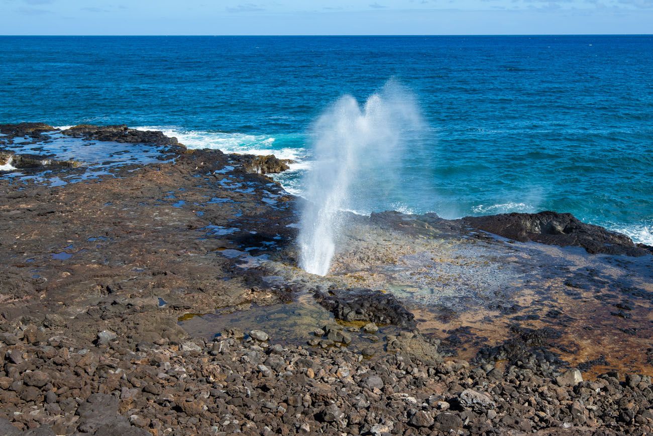 Spouting Horn best things to do in Kauai