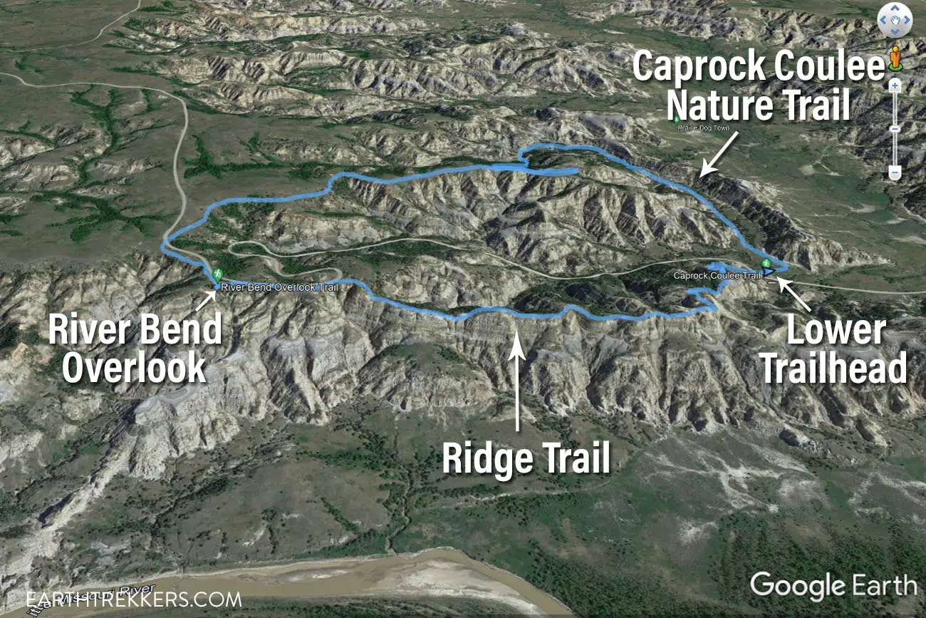 Caprock Coulee Trail Map