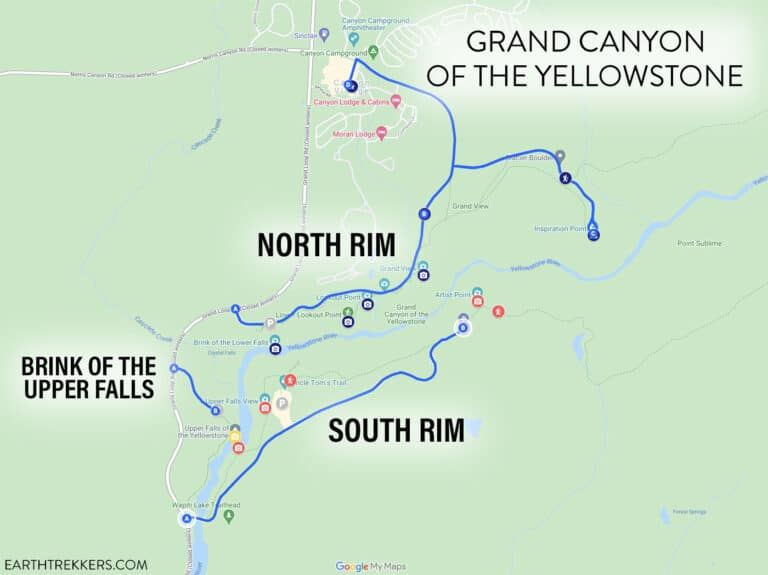 Grand Canyon of the Yellowstone: Maps, Best Photo Spots & Tips – Earth Trekkers