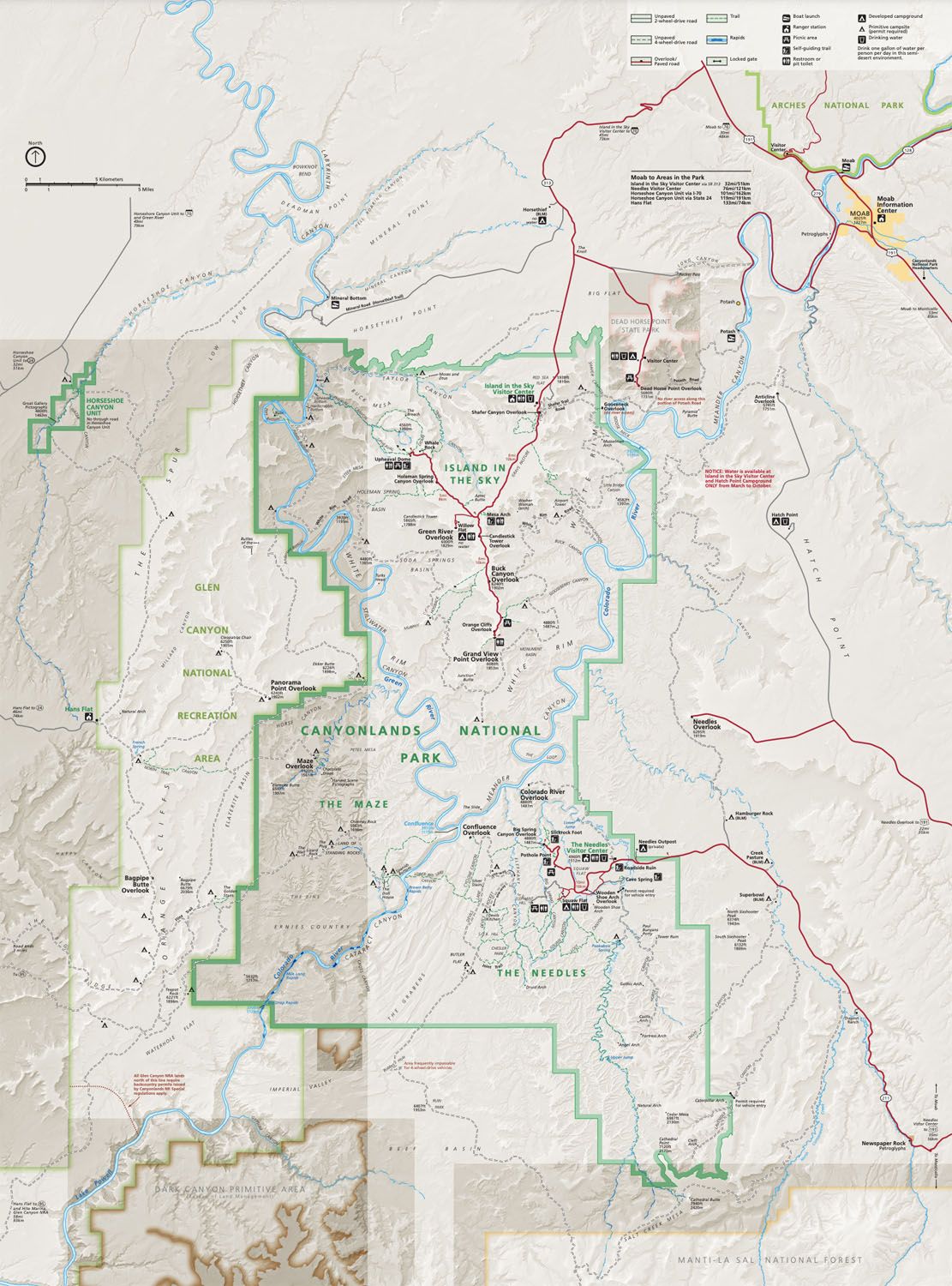 Map of Canyonlands