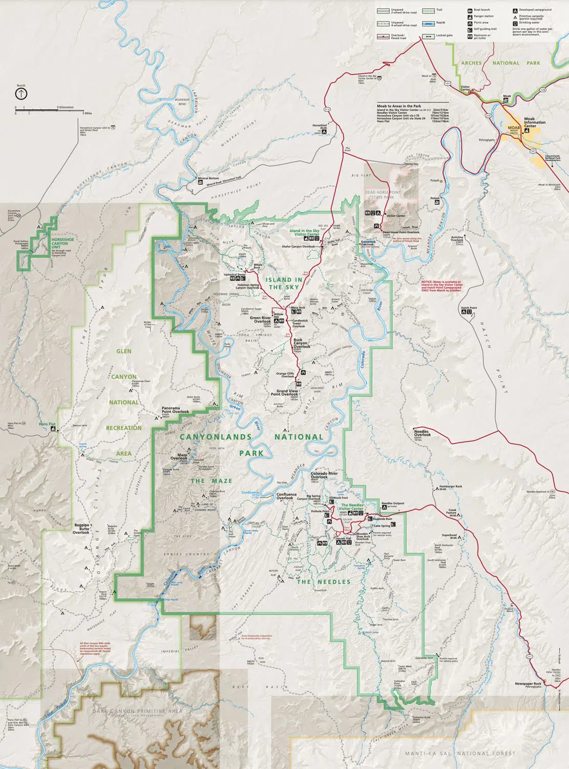 Map of Canyonlands