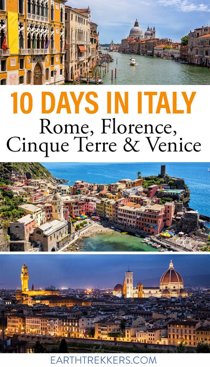 Italy Itinerary Rome Florence Venice 5Terre