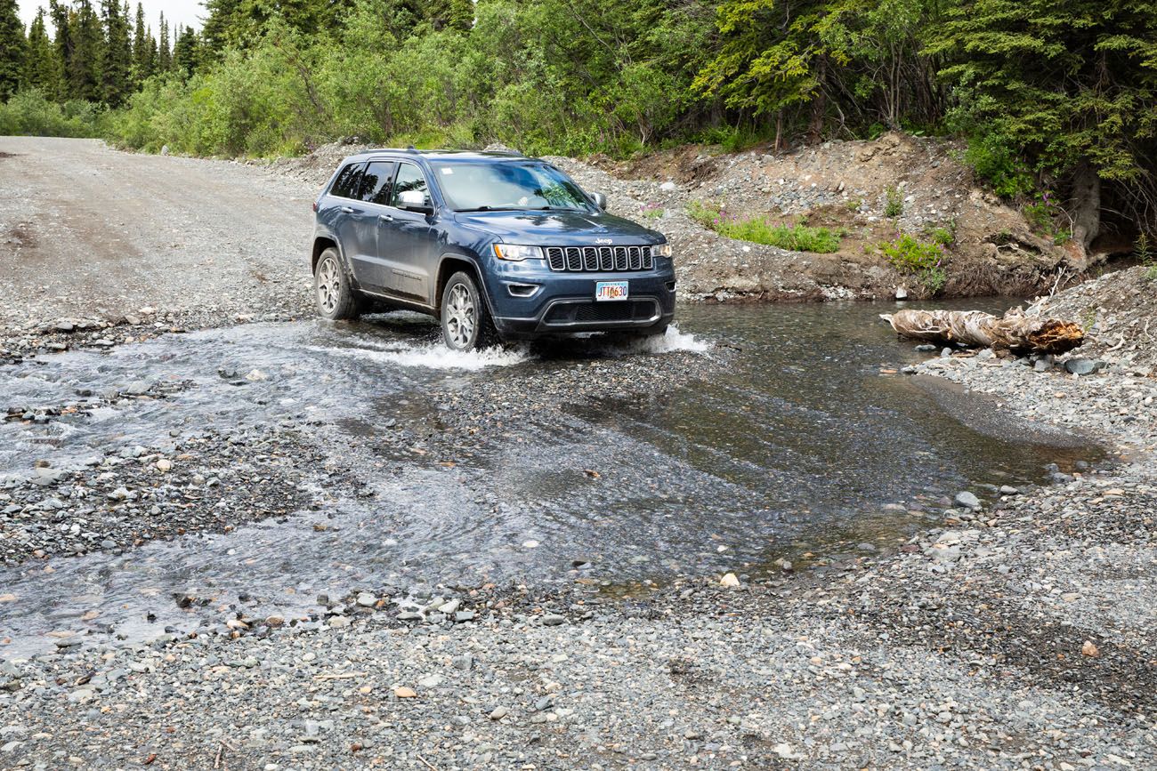 Nabesna Road Creek Crossing best things to do in Wrangell - St Elias