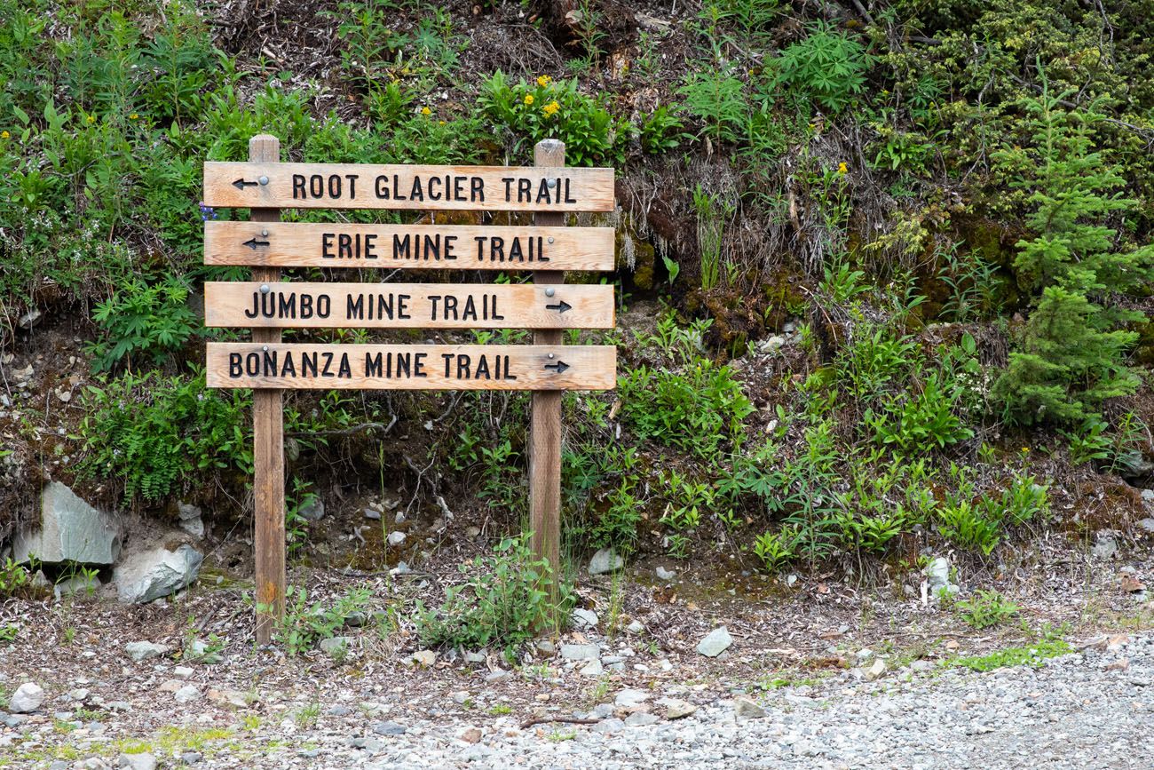 Root Glacier Trail Sign