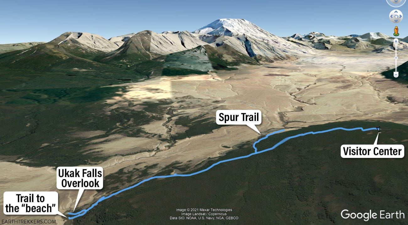 Ukak Falls Trail Map