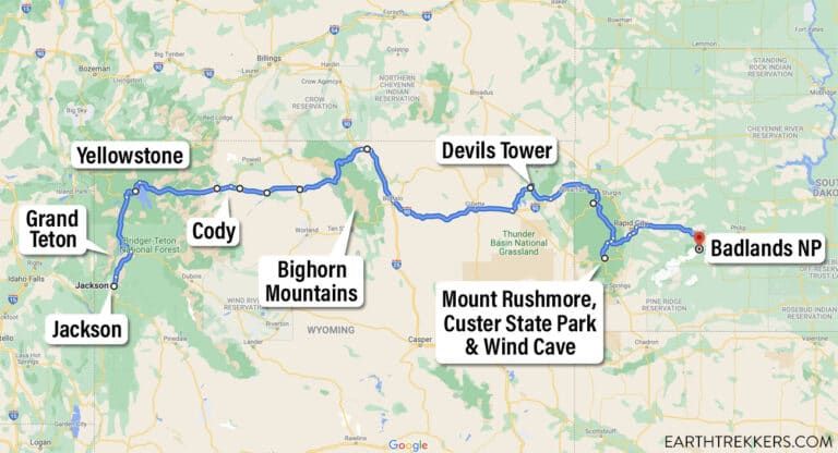 Yellowstone, Devils Tower, and Mount Rushmore: 10 Day Road Trip Itiner