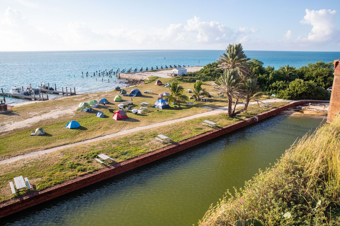 Camping at Dry Tortugas National Park