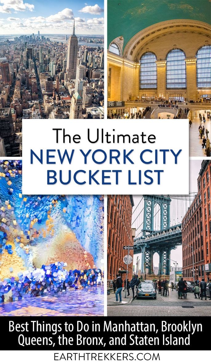 New York City Travel Bucket List