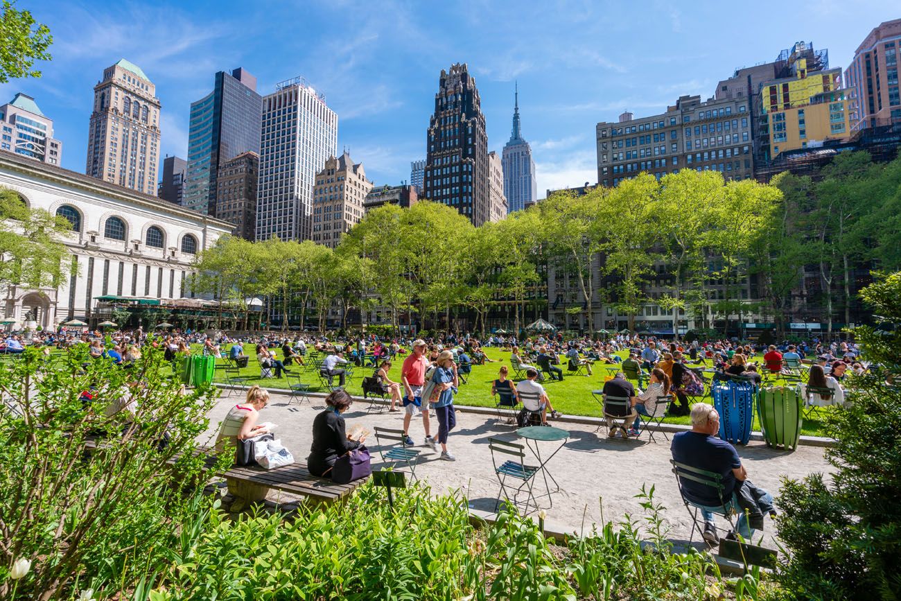 Bryant Park best things to do in New York City