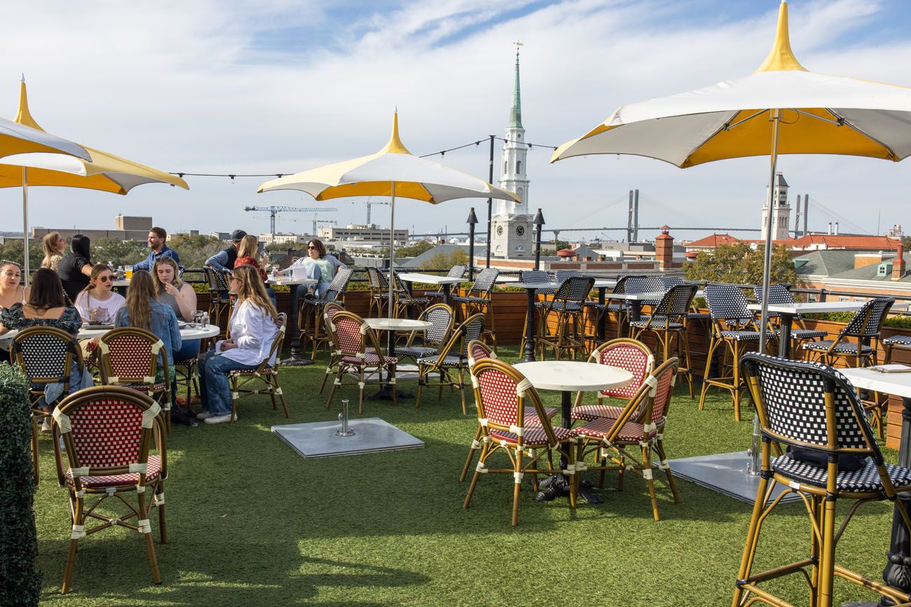 Peregrin Rooftop Bar best things to do in Savannah