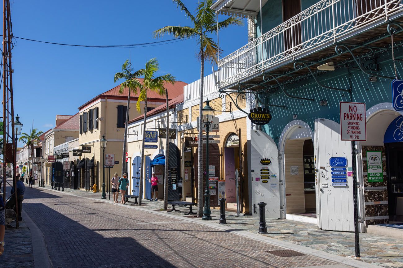 Shopping in Charlotte Amalie US Virgin Islands itinerary