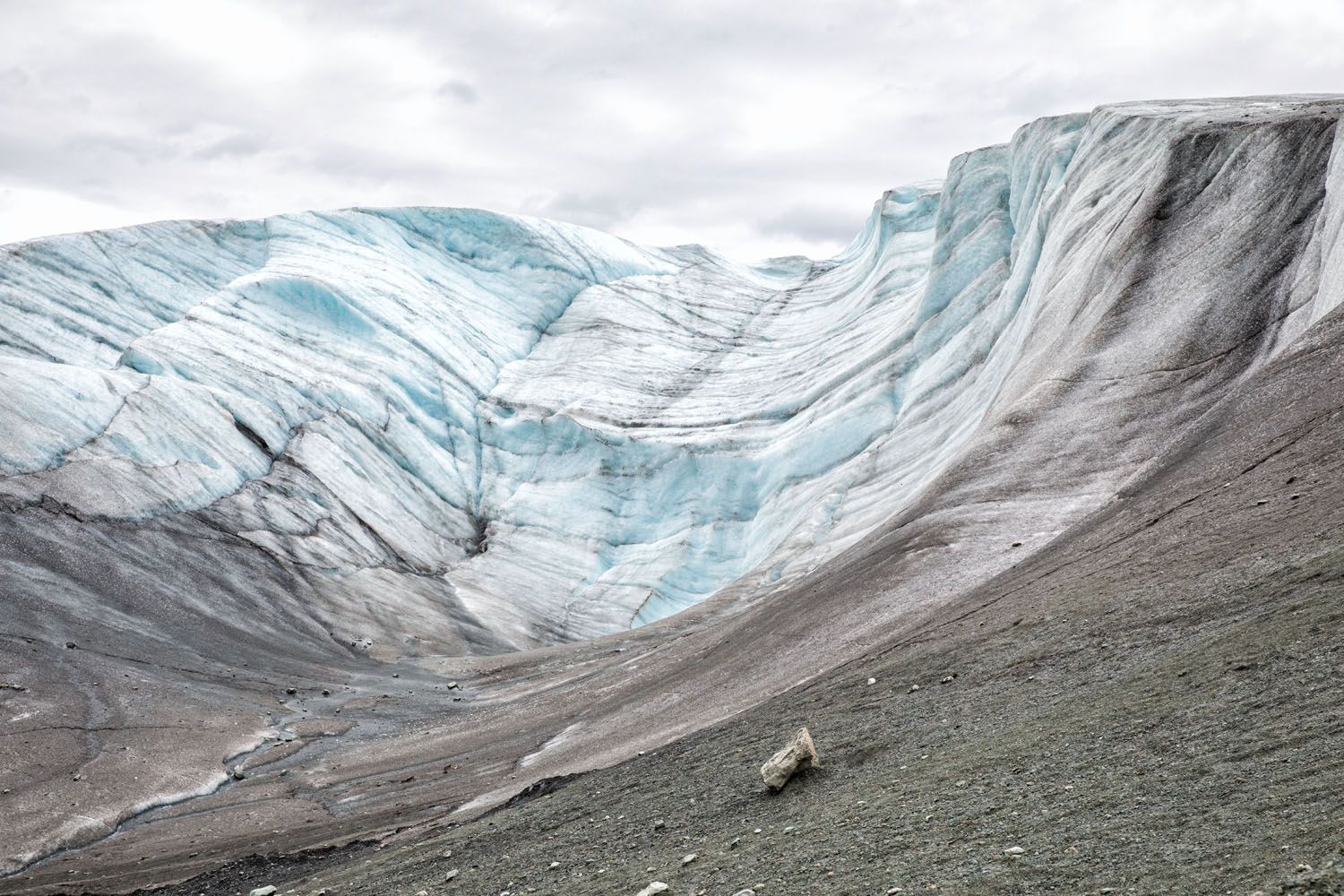 Side of the Root Glacier