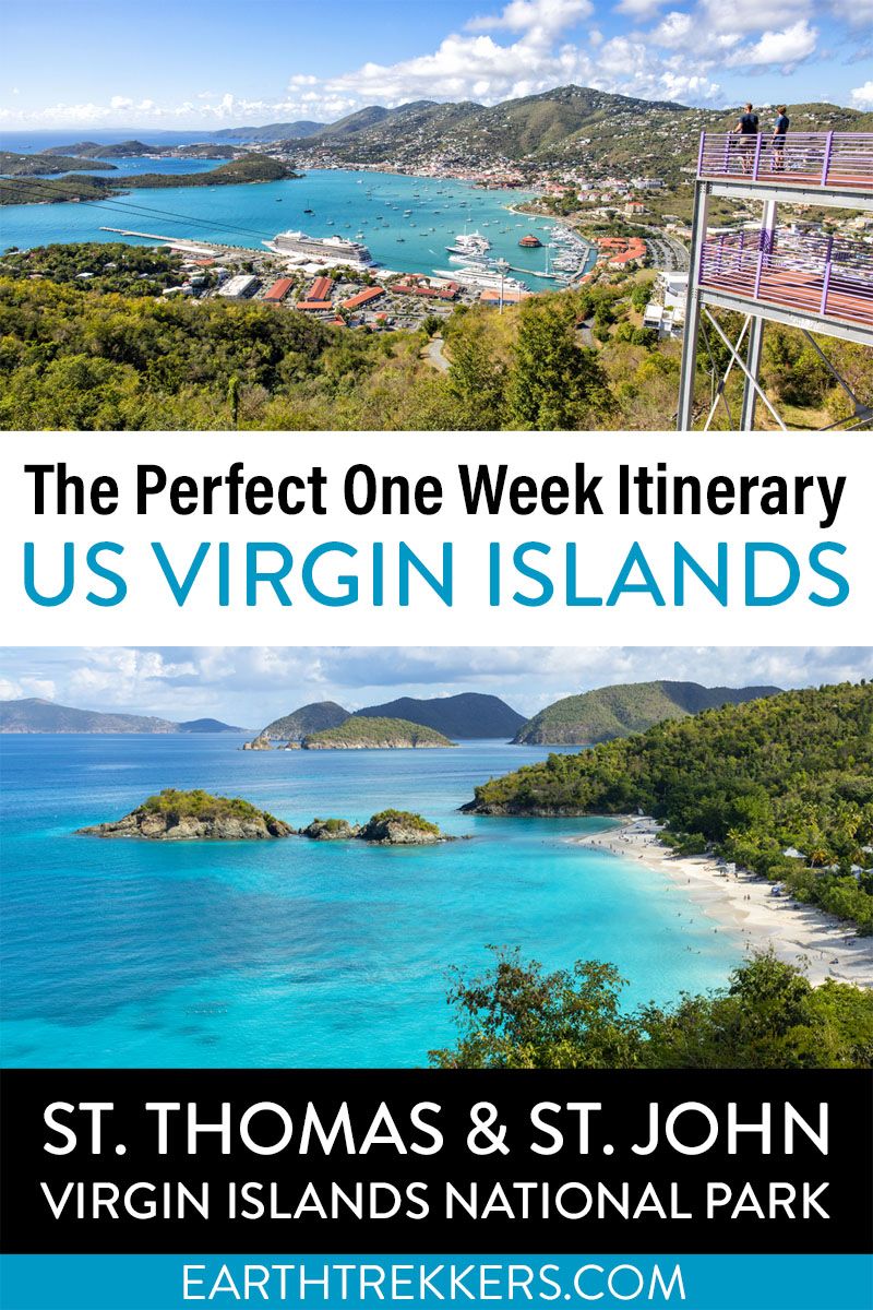 US Virgin Islands Itinerary St John St Thomas