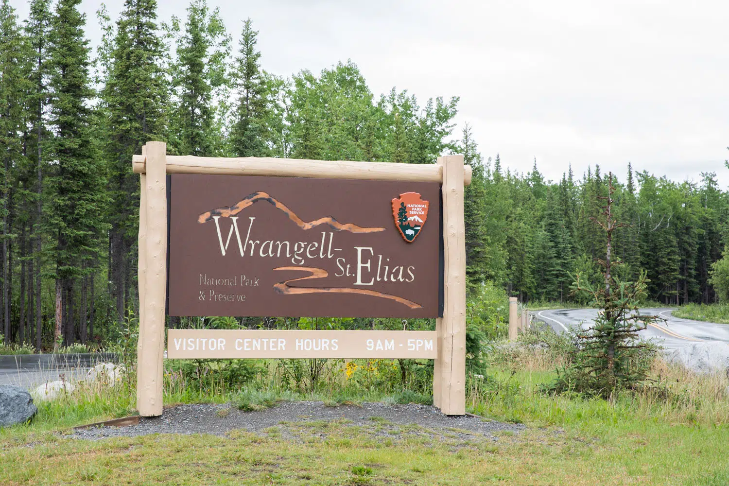 Wrangell St Elias Park Sign
