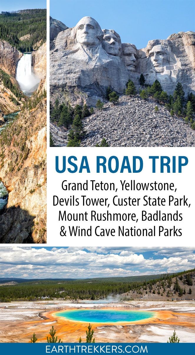 USA Road Trip Itinerary with Yellowstone