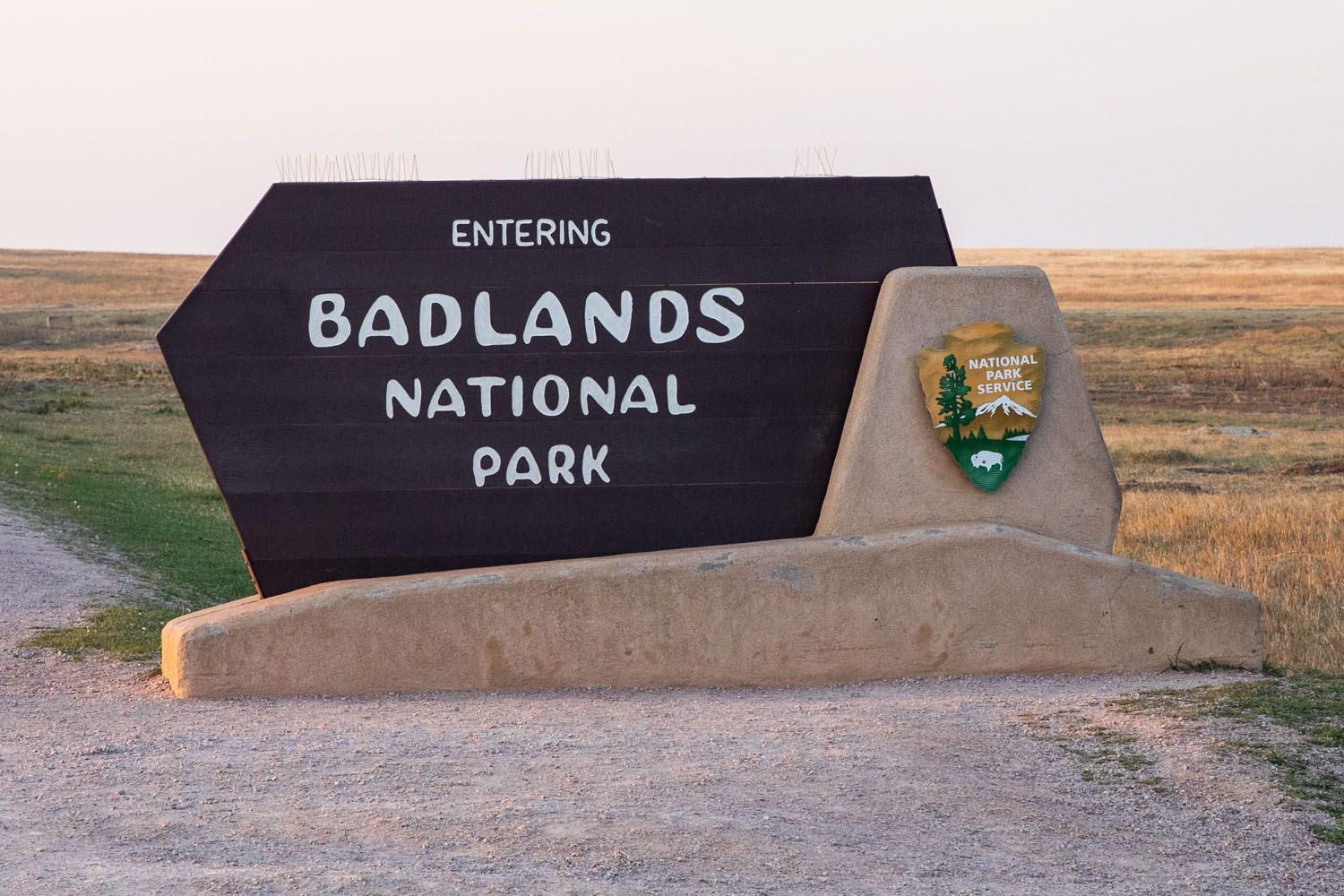 Badlands National Park Sign