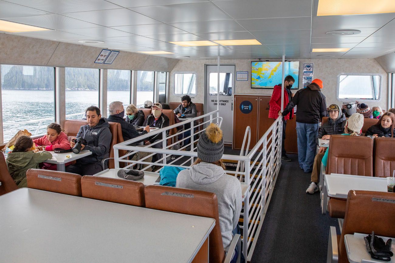 Inside Kenai Fjords Tours Boat | Northwestern Fjord Cruise