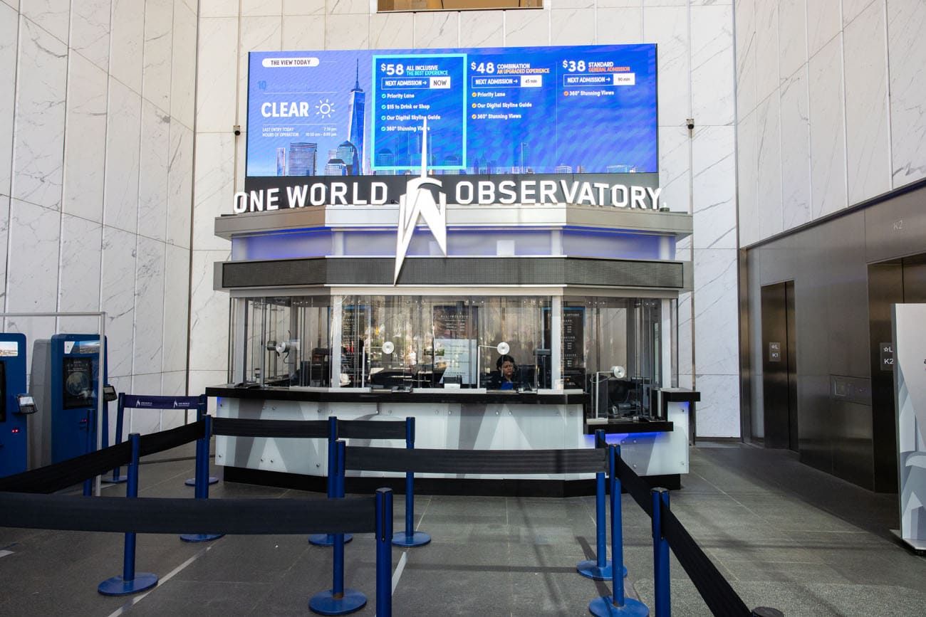 One World Observatory Ticket Booth