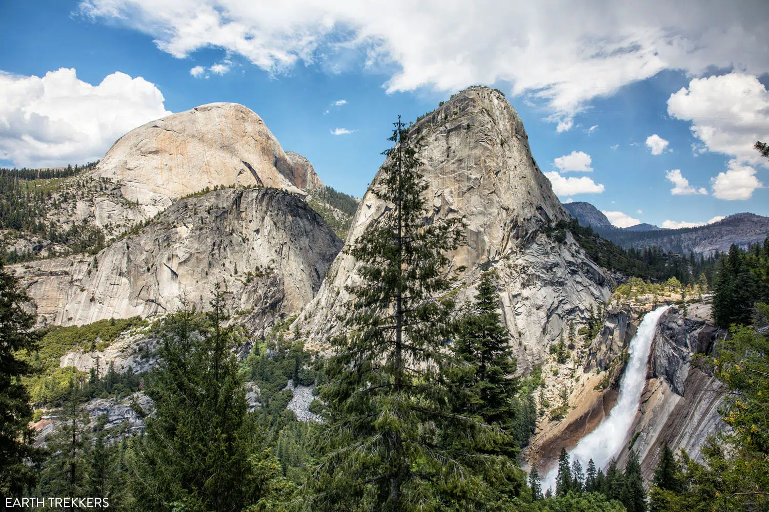 Half Dome Liberty Cap and Nevada Fall