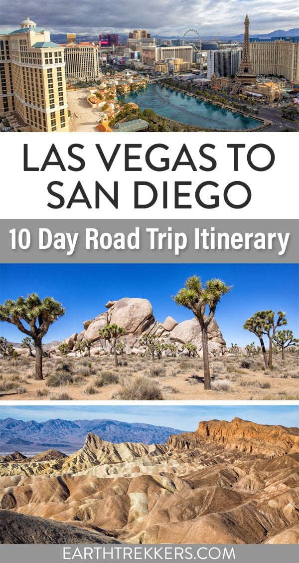 Las Vegas to San Diego Road Trip