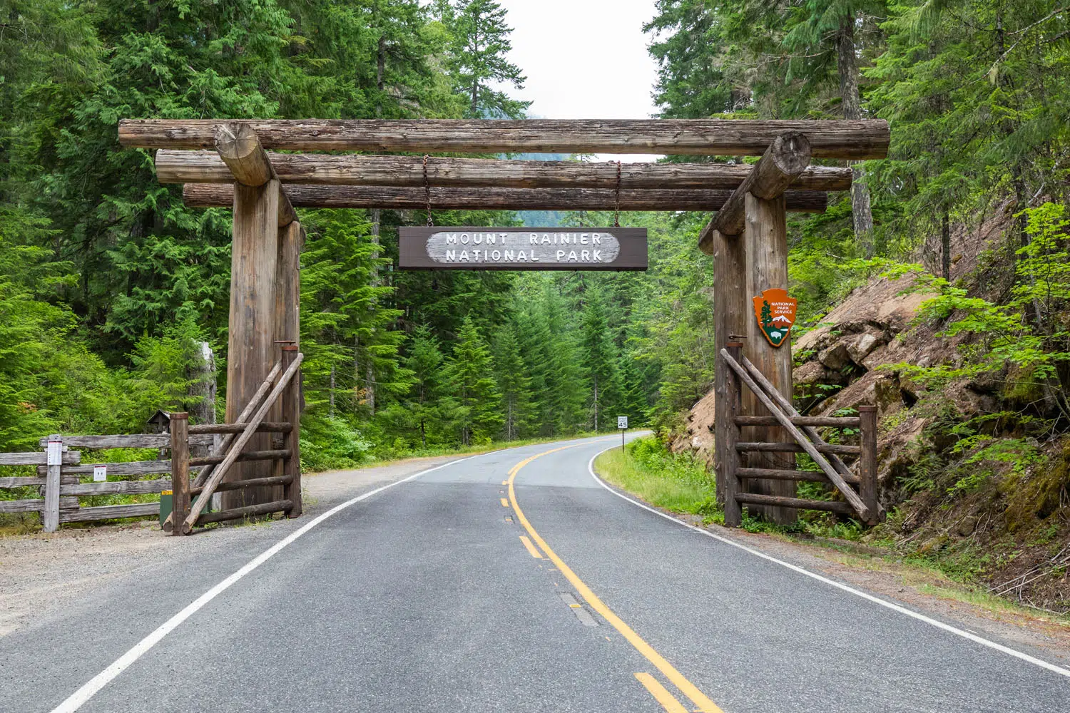 Mount Rainier National Park Entrance