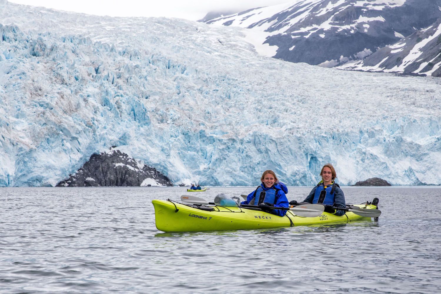 Tyler and Kara Aialik Glacier Kayaking