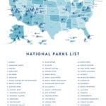 Ultimate US National Parks List For Printable Checklist Earth Trekkers