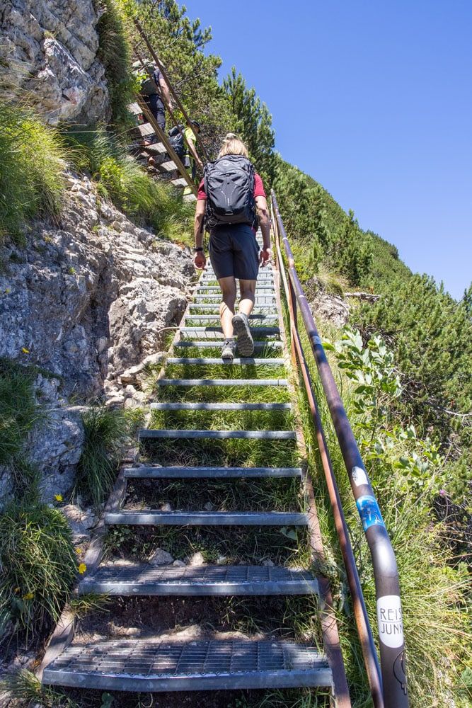 Stairs Lago Sorapis Trail