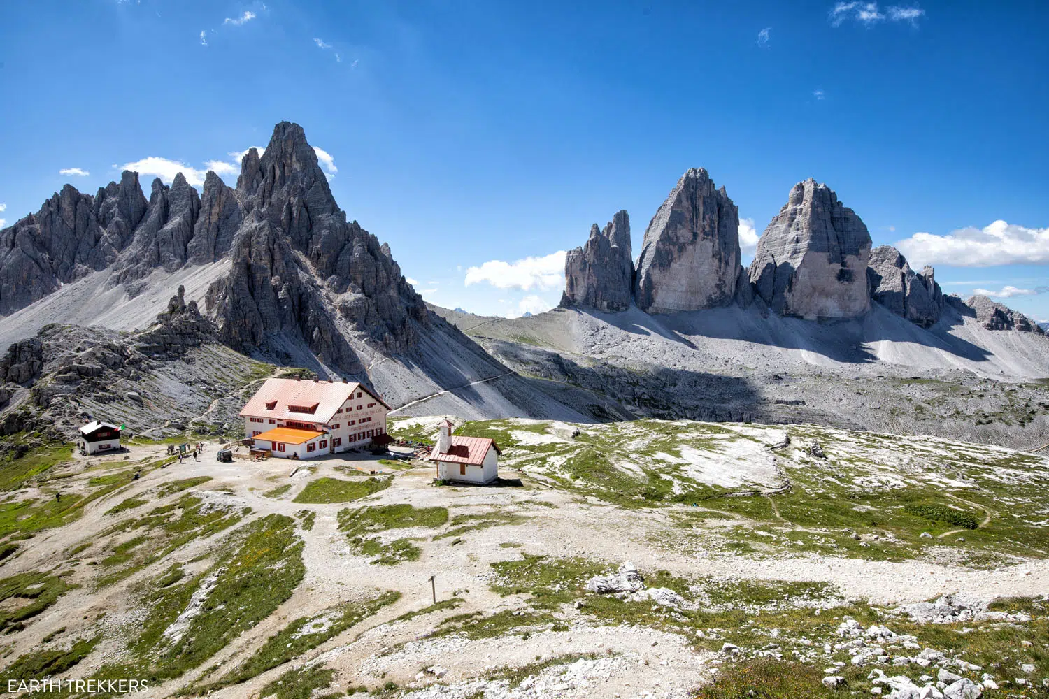 Best View of Tre Cime di Lavaredo and Rifugio Locatelli