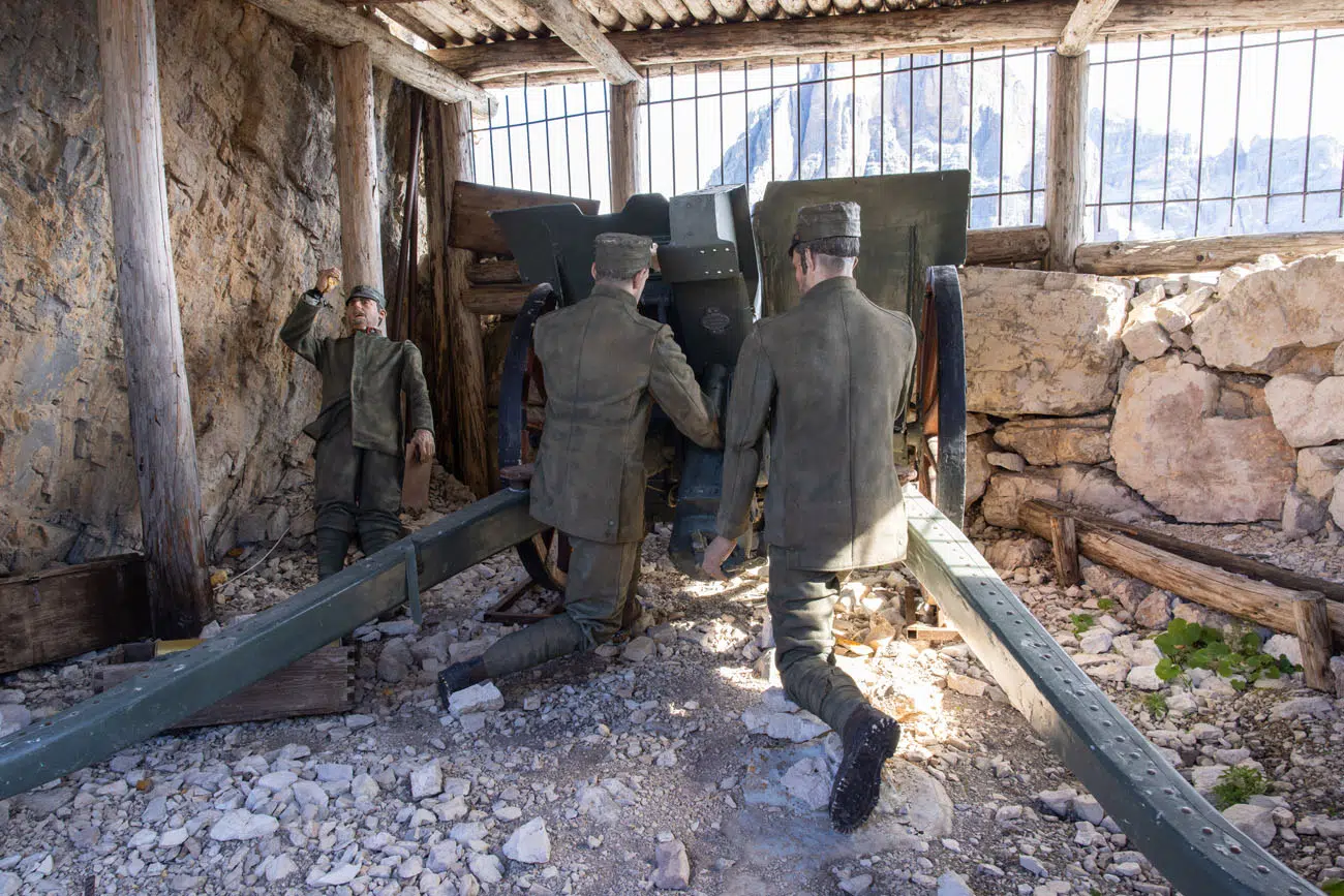 Artillery bunker in the Cinque Torri