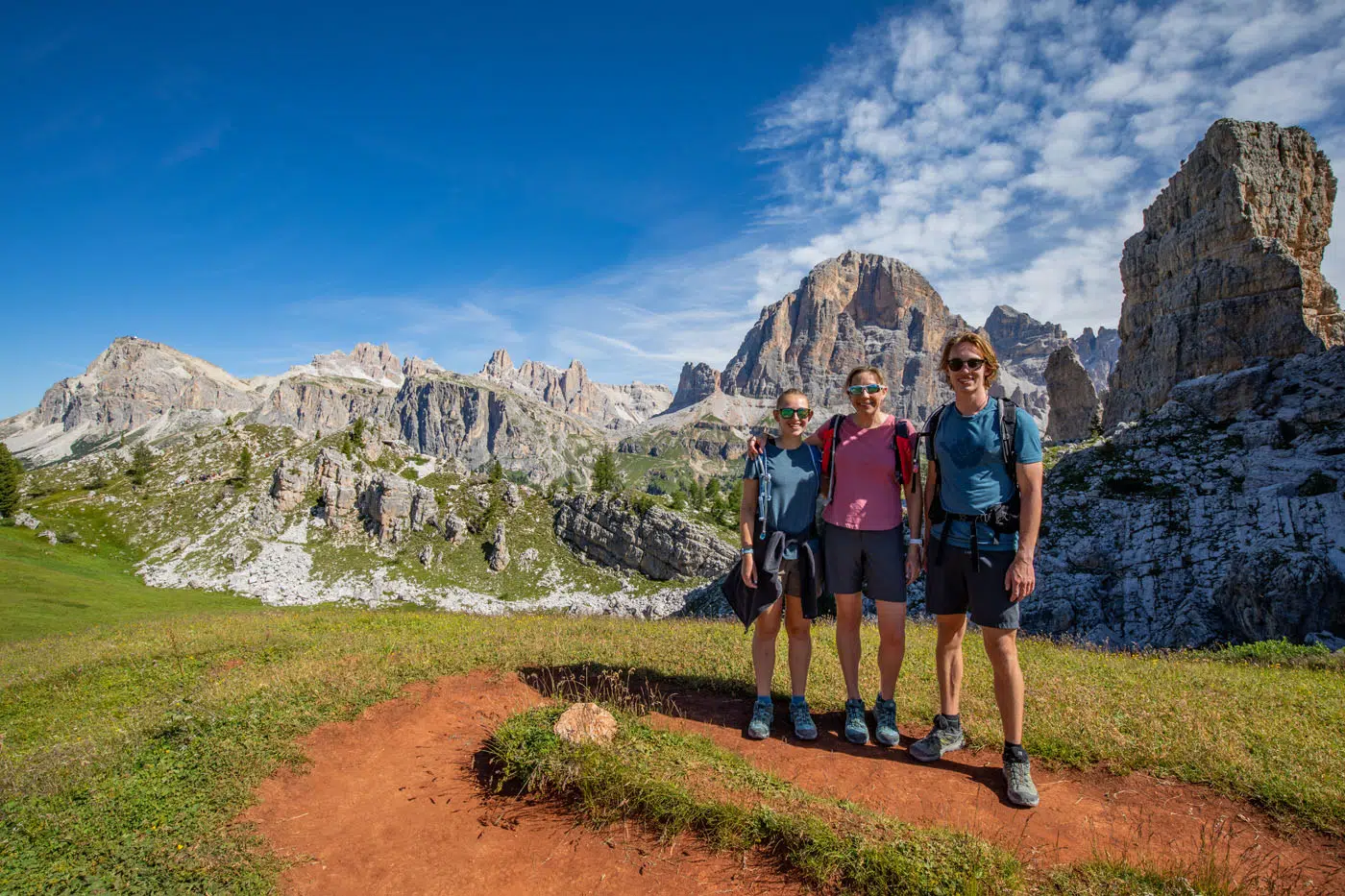 Family Photo Spot: Julie, Tim and Tyler at Cinque Torri
