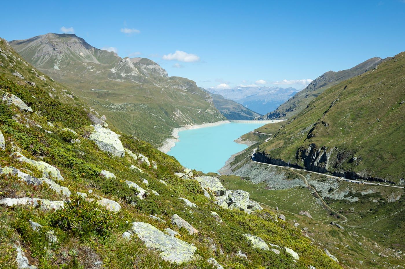 First View of Lac de Moiry