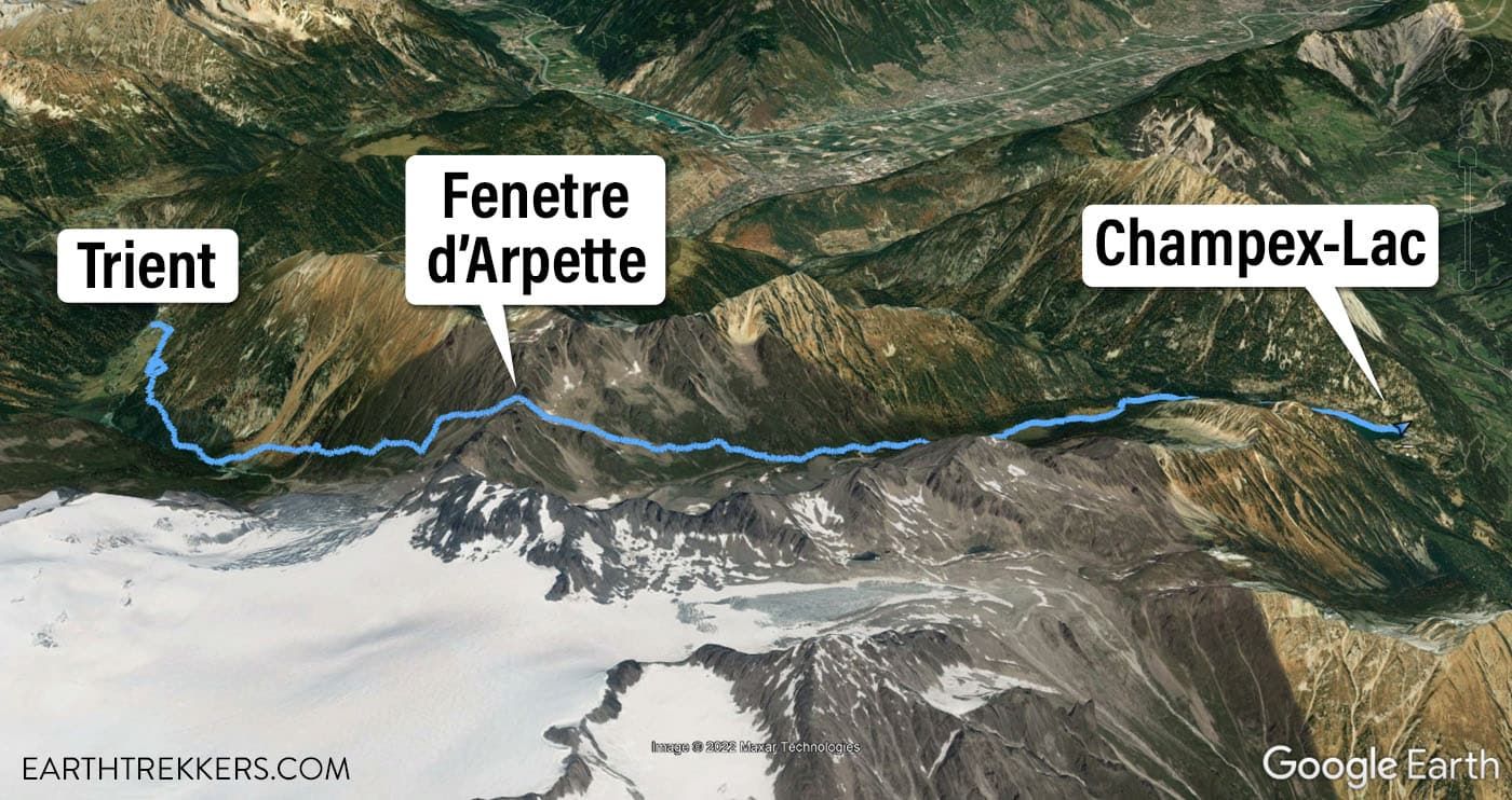 Haute Route Stage 3 Map