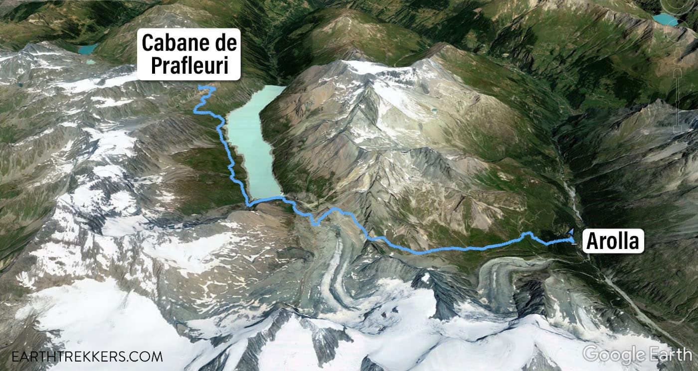 Haute Route Stage 7 Map