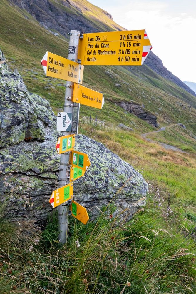 Hiking Sign Switzerland