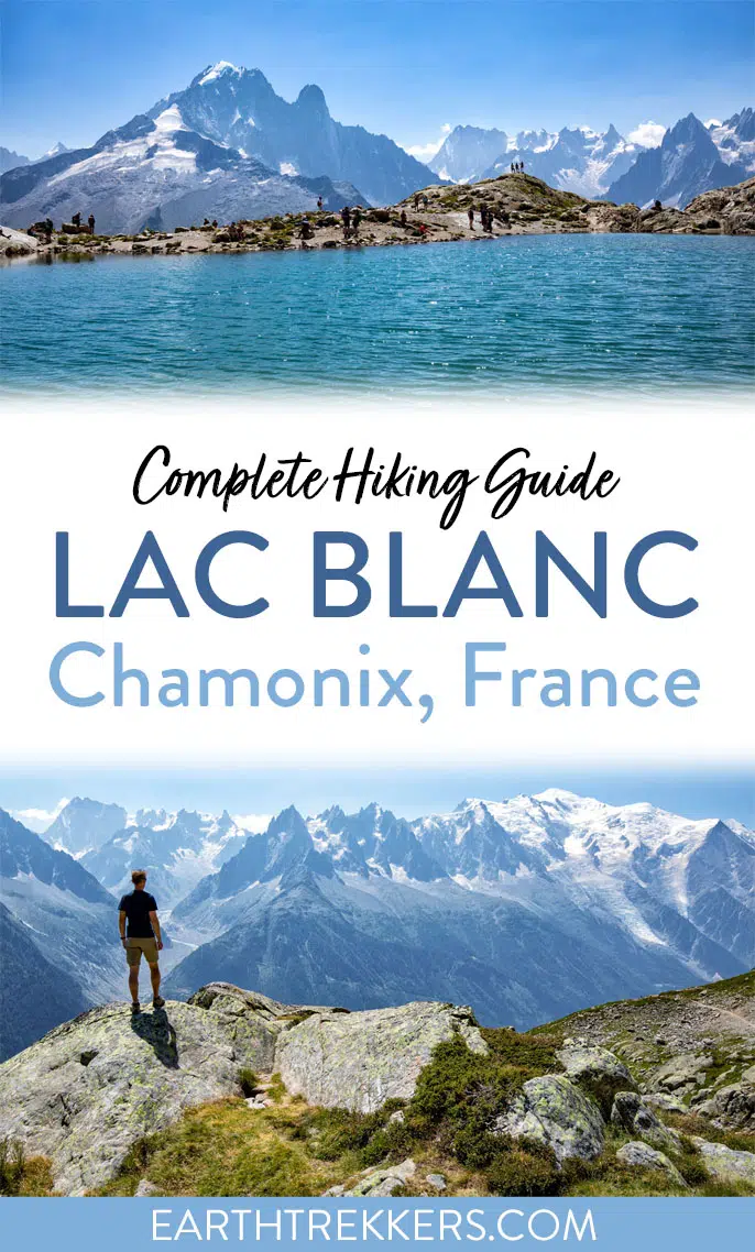 How to hike to Lac Blanc in Chamonix, France. One of the best hikes in Chamonix, with views of Mont Blanc.