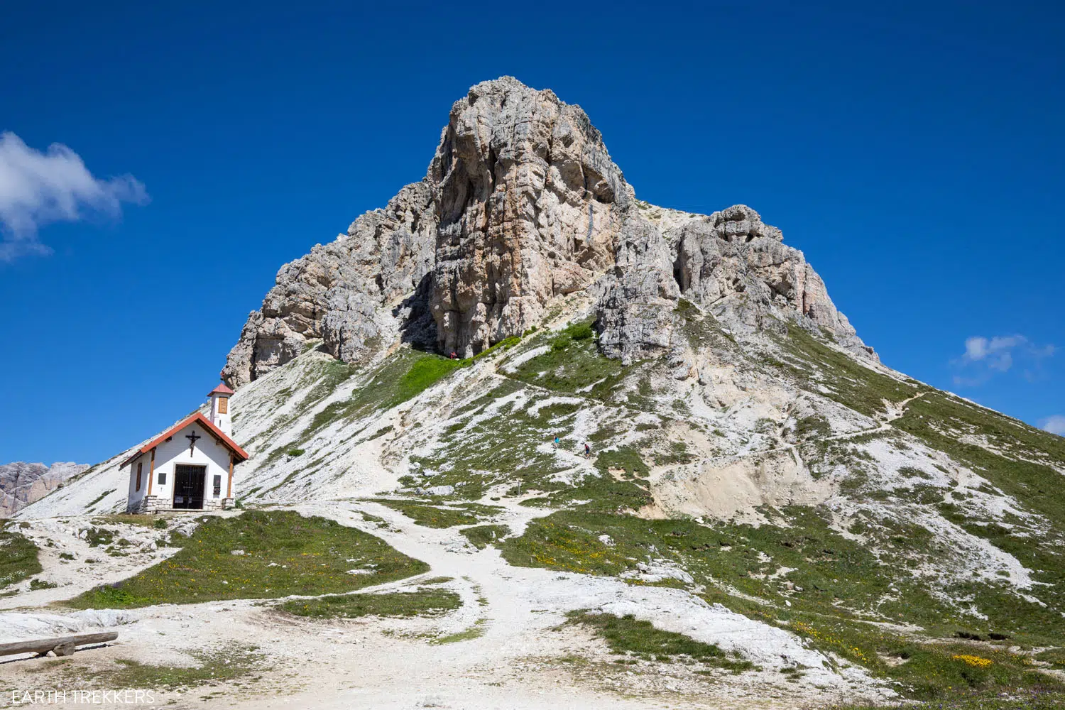 Sasso di Sesto and the Chiesetta Alpina chapel