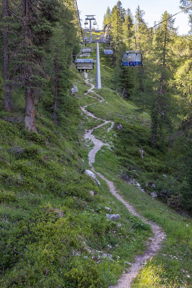 Trail under Chairlift