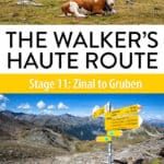 Walkers Haute Route Stage 11 Zinal Gruben