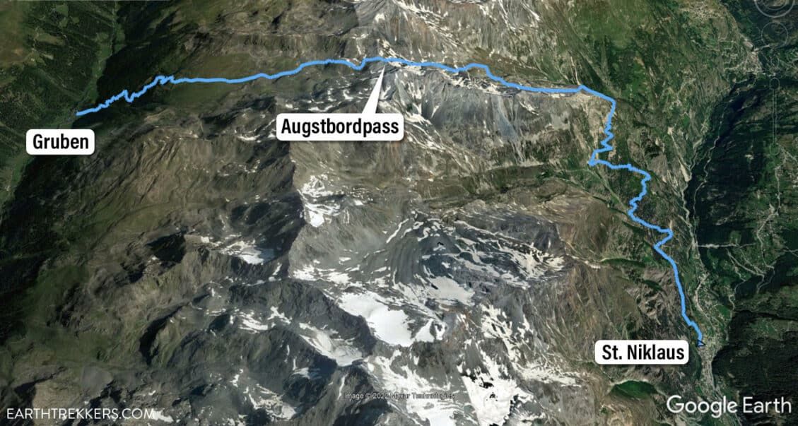 Walker's Haute Route Stage 12: Gruben To Augstbordpass To St. Niklaus ...