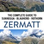 Zermatt Sunnegga Blauherd Rothorn Switzerland