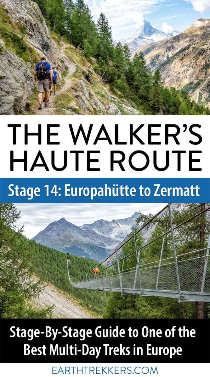 Haute Route Stage 14 Europahutte to Zermatt