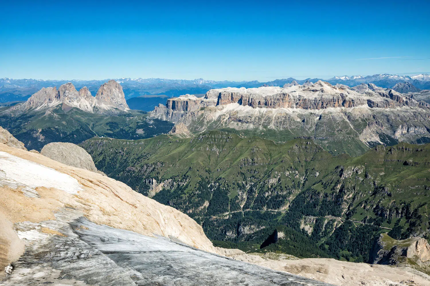 Marmolada view of the Dolomites