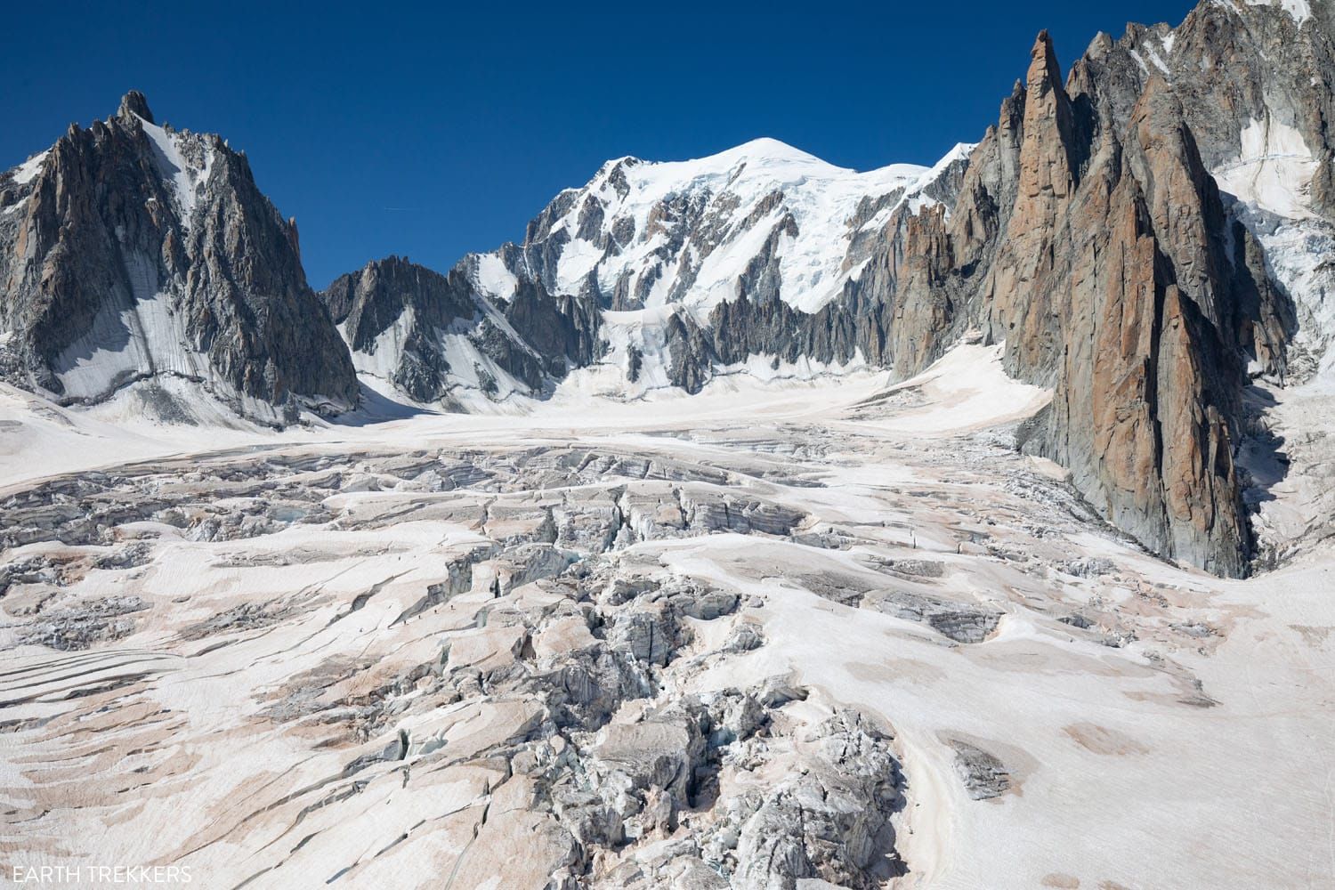 Panoramic Mont Blanc Glacier View